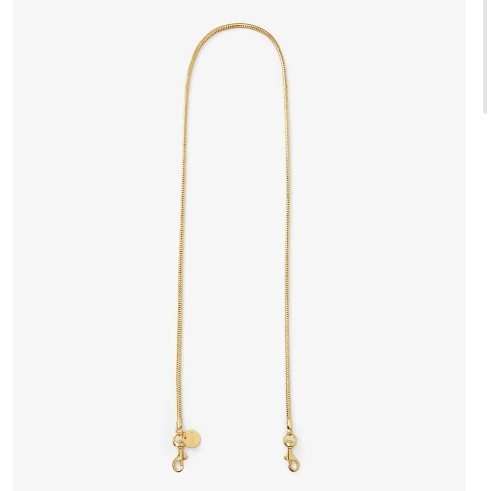 Clare V. Gold Snake Chain Crossbody Strap